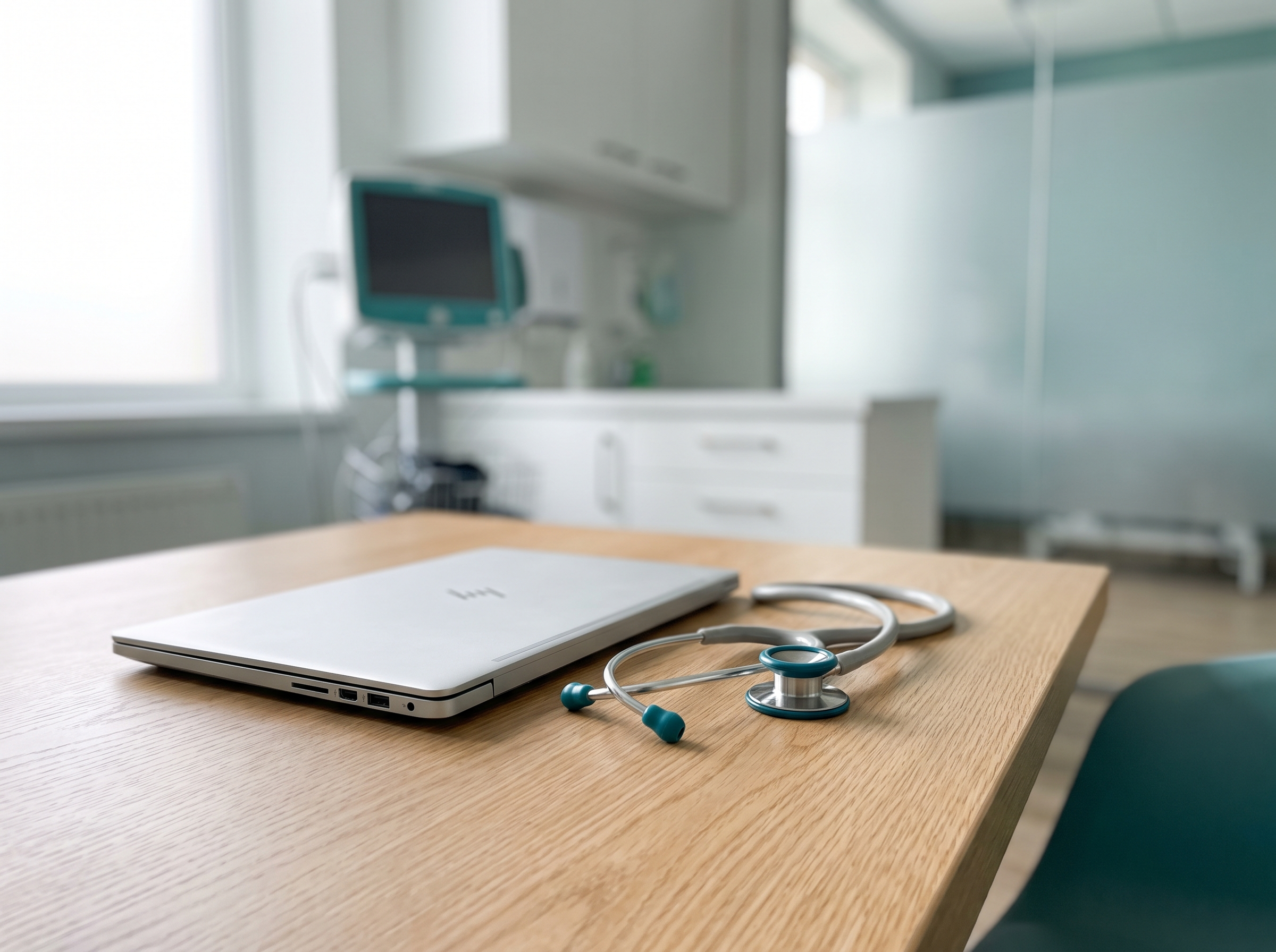 Consultorio médico moderno y limpio